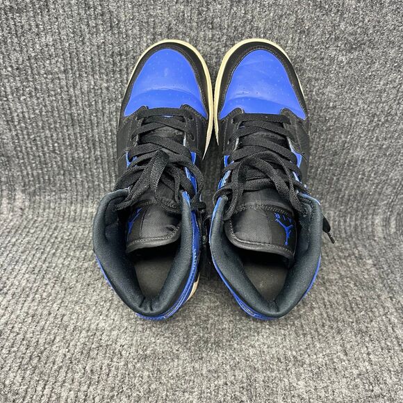 Nike Air Jordan 1 Mid Hyper Royal Blue Black Shoes Women’s 8.5 (7Y) 554725-077 - Picture 7 of 8